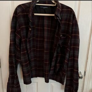 Plaid Shirt Burgundy